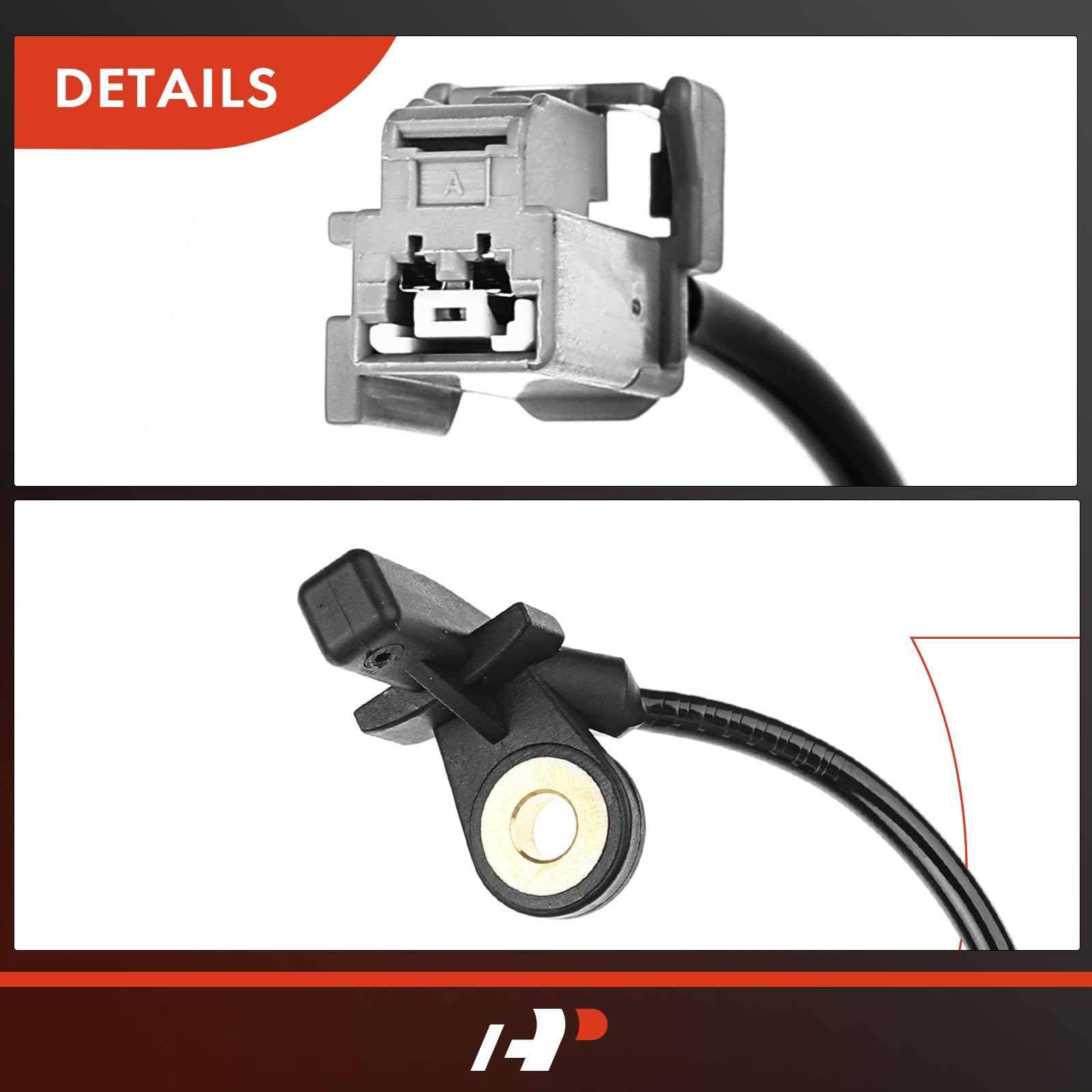 A-Premium Abs Wheel Speed Sensor Compatible With Volvo Models - Xc90 2003-2014 - Rear Left Driver Side, Replace# 30773744, 30773