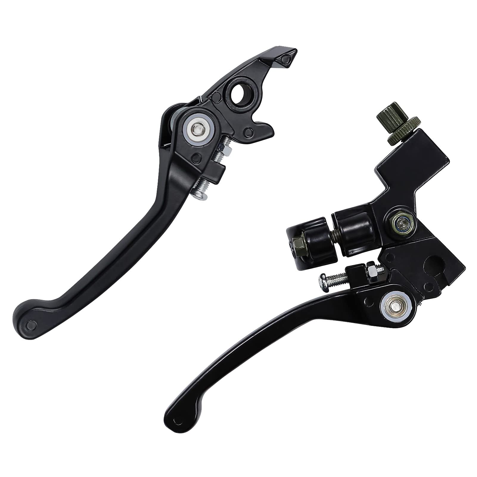 LOCOPOW Brake Clutch Lever Handle for 7/8" Handlebar - Aluminum, Black - Compatible with 110cc-140cc Dirt Bikes