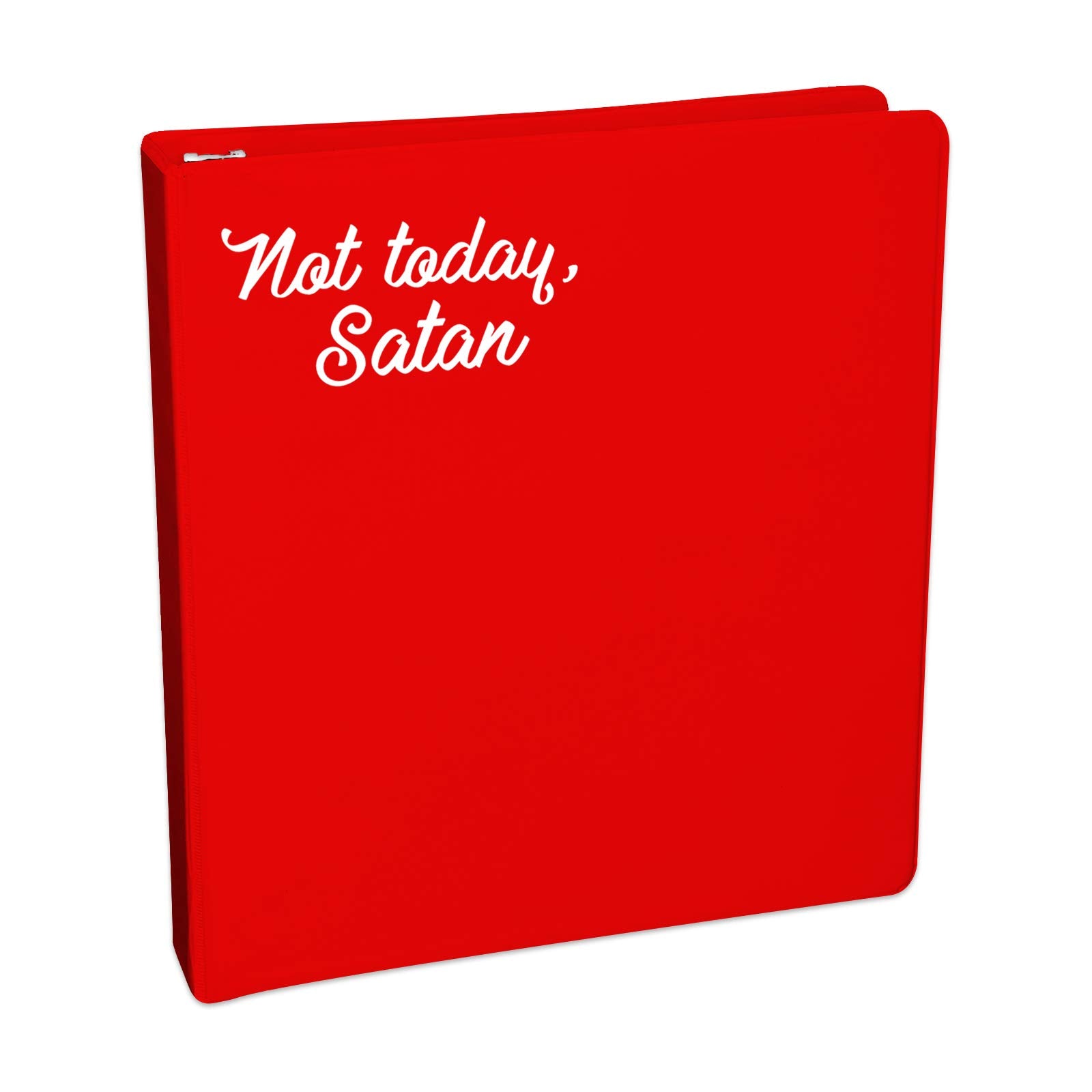 Bargain Max Decals Not Today Satan Vinyl Sticker Decal for Notebook, Car, Laptop - 5.5" - White - Model BM-DECAL-WHITE-00415