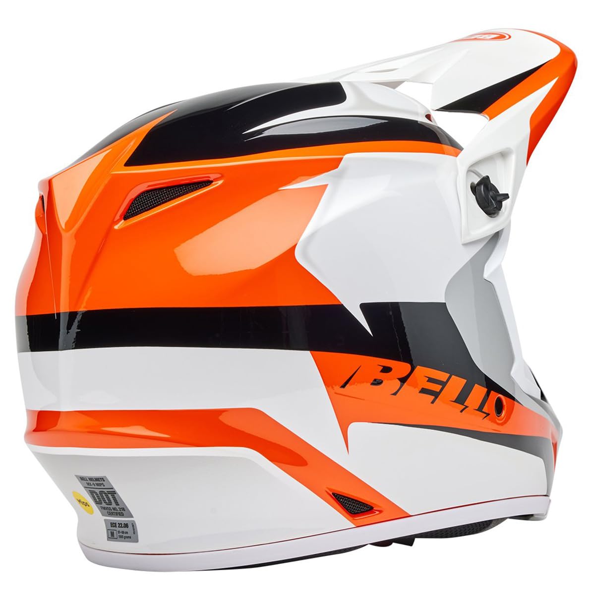 Bell Mx-9 Mips Dirt Helmet (Gloss Rift Orange/White - X-Large)