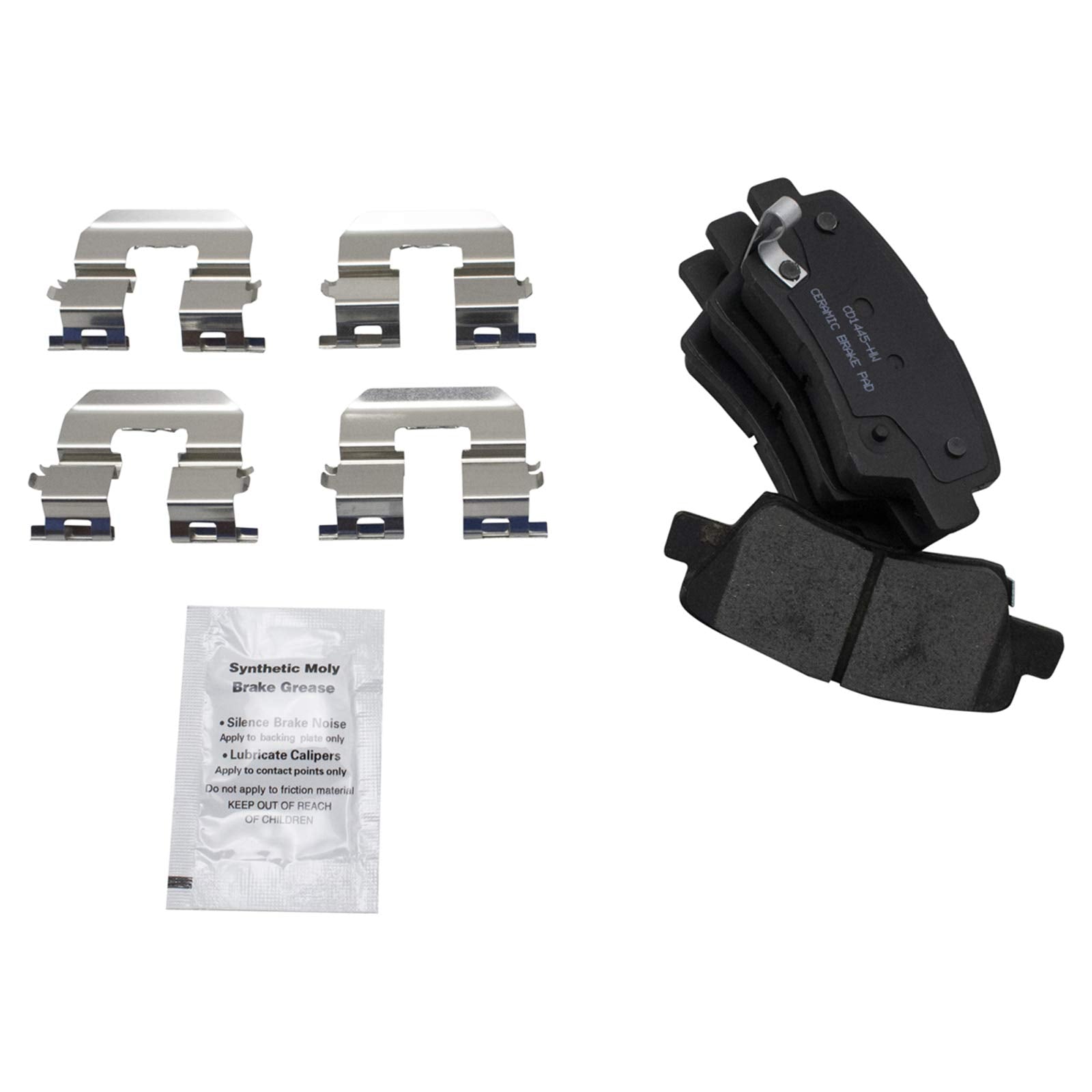 Trq Rear Brake Pad & Rotor Kit Brake Pads Brake Rotor Ceramic Premium G-Coated Compatible With 2012-2017 Hyundai Azera 2011-2015