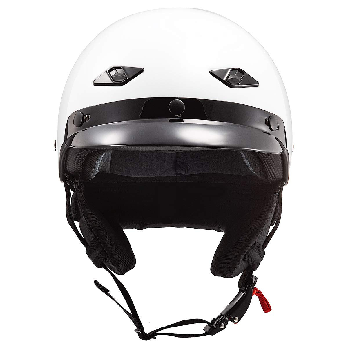 Ls2 Helmets Bagger Motorcycle Half Helmet (Gloss White - X-Small)