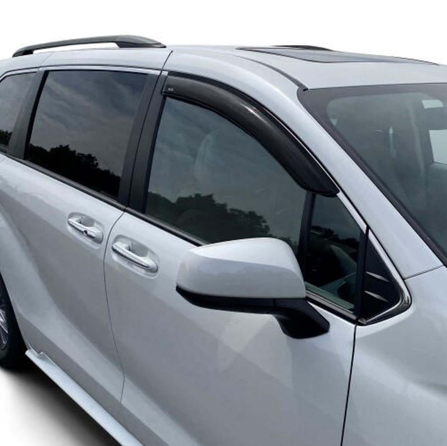 Auto Ventshade [Avs] Outside Mount Ventvisor/Window Deflectors | Fits 2021-2024 Toyota Sienna, 2 Pcs. | Smoke - 92707