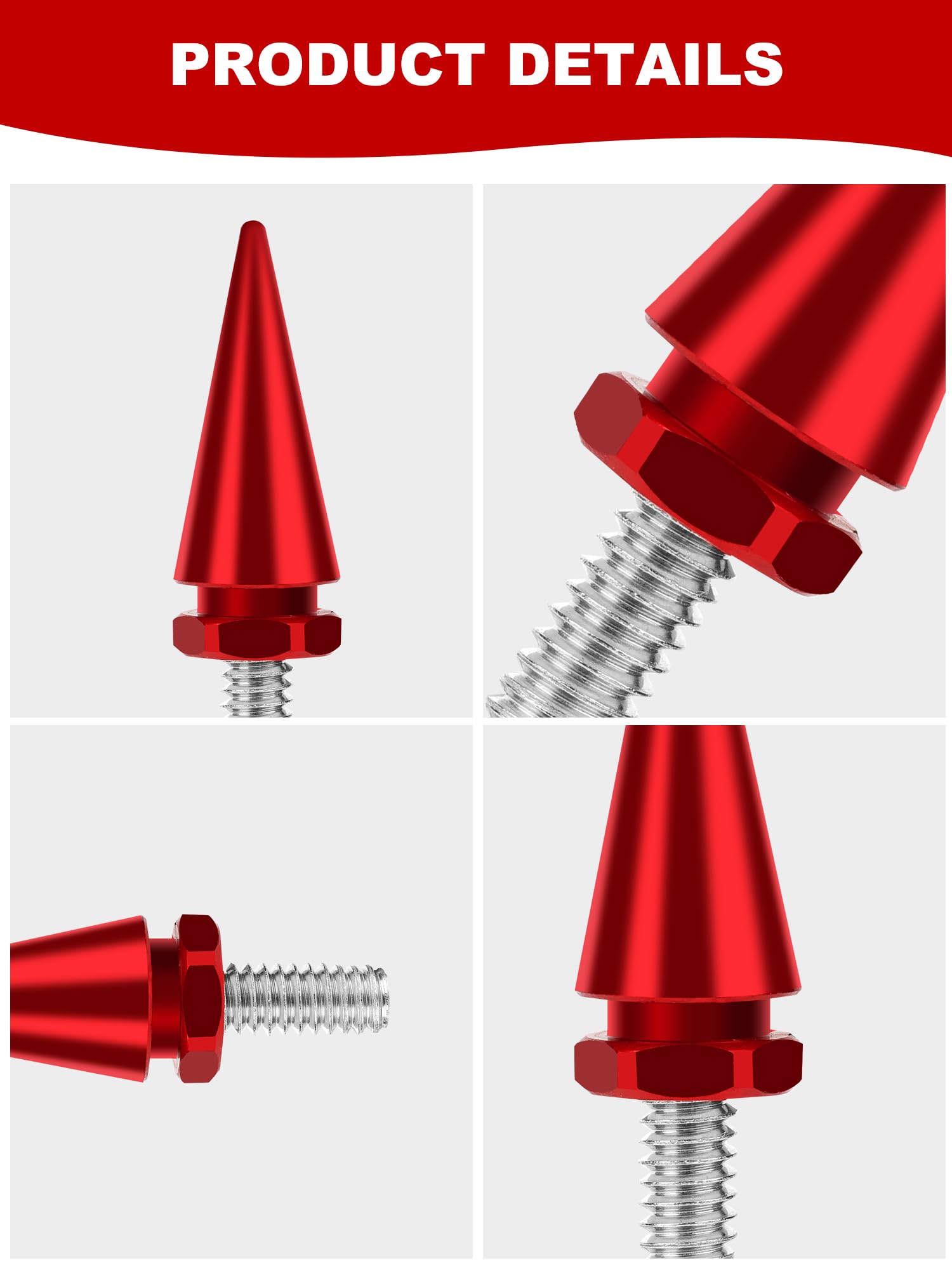 AILMOTO Fairing Bolts Red, Motorcycle Windshield Screws Compatible for Compatible for Harley Davidson 1996-2013 Street Glide Ele