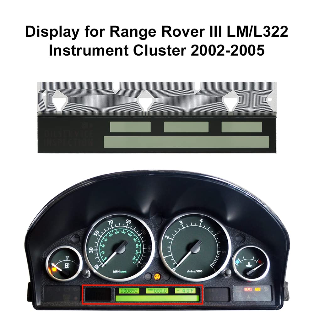 BENET Display Replacement for Range Rover III LM/L322 Instrument Cluster