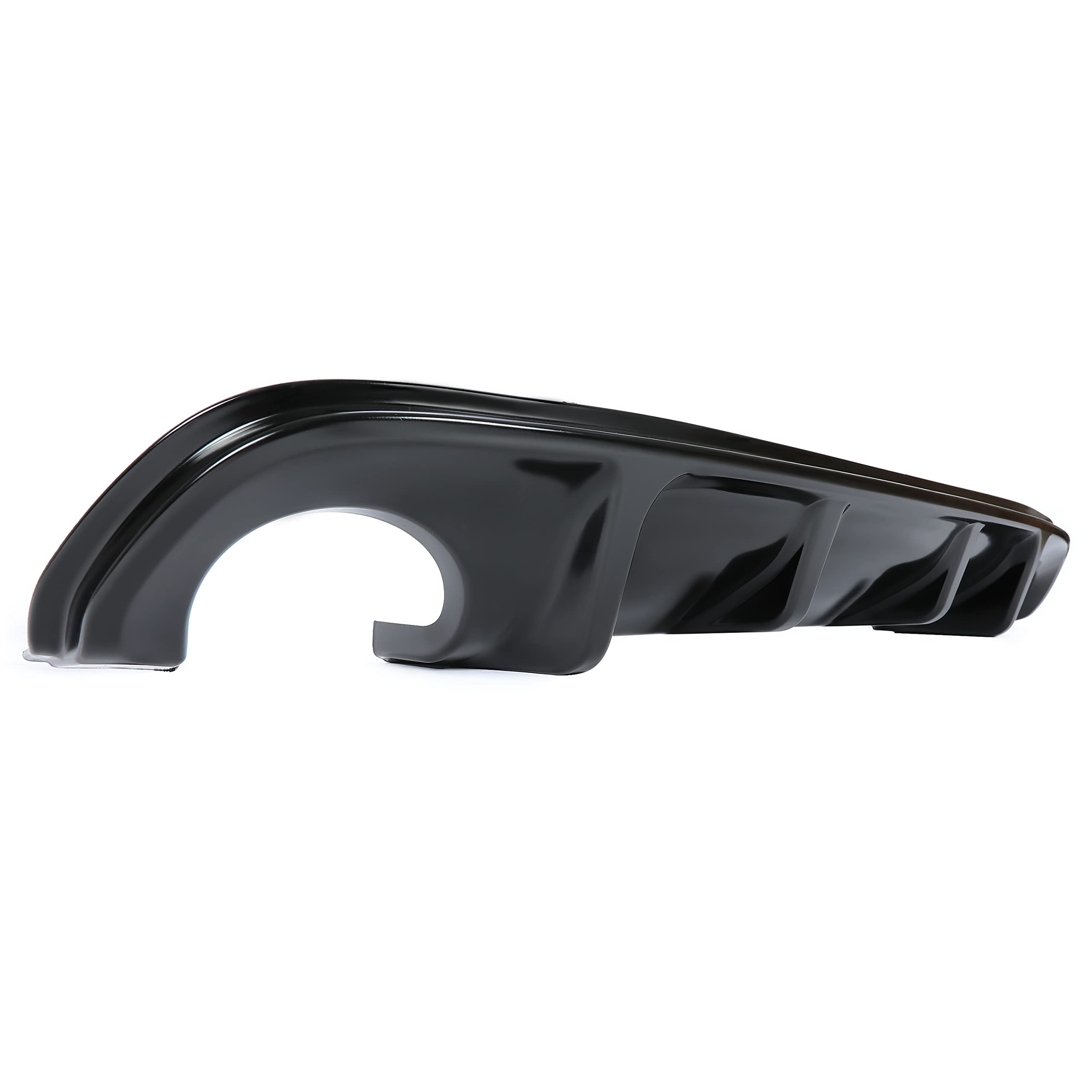 KUAFU Rear Diffuser Lip Bumper Splitter Compatible with 2014-2017 Infiniti Q50, Plastic, Gloss Black, Model GO-1666