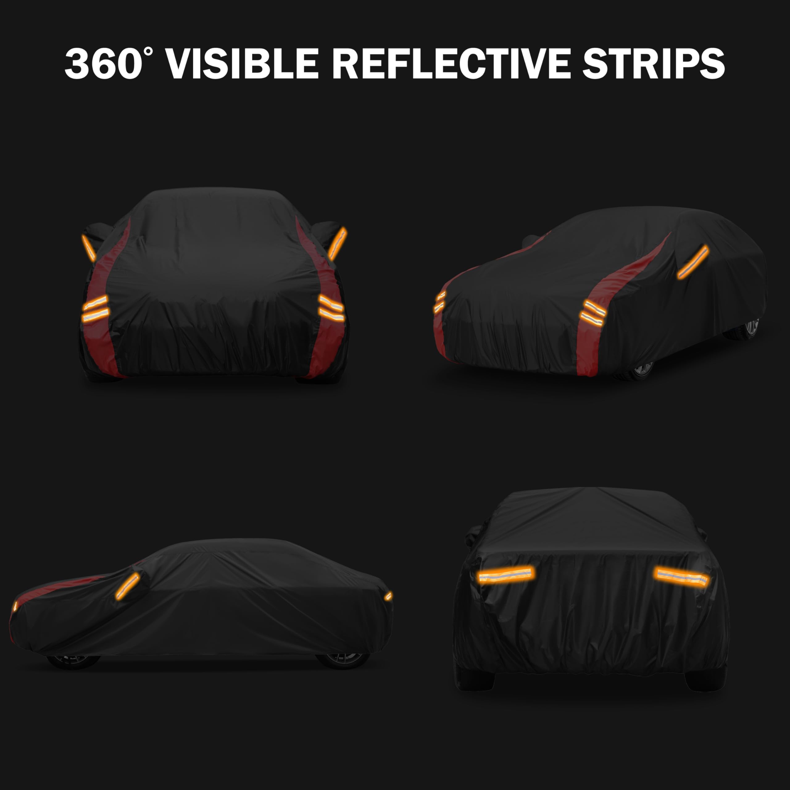 MBLCOOVERS Car Cover Automobiles Waterproof All Weater Compatible with Jeep Wrangler Cover 4 Door, Outdoor Full Exterior for Cov