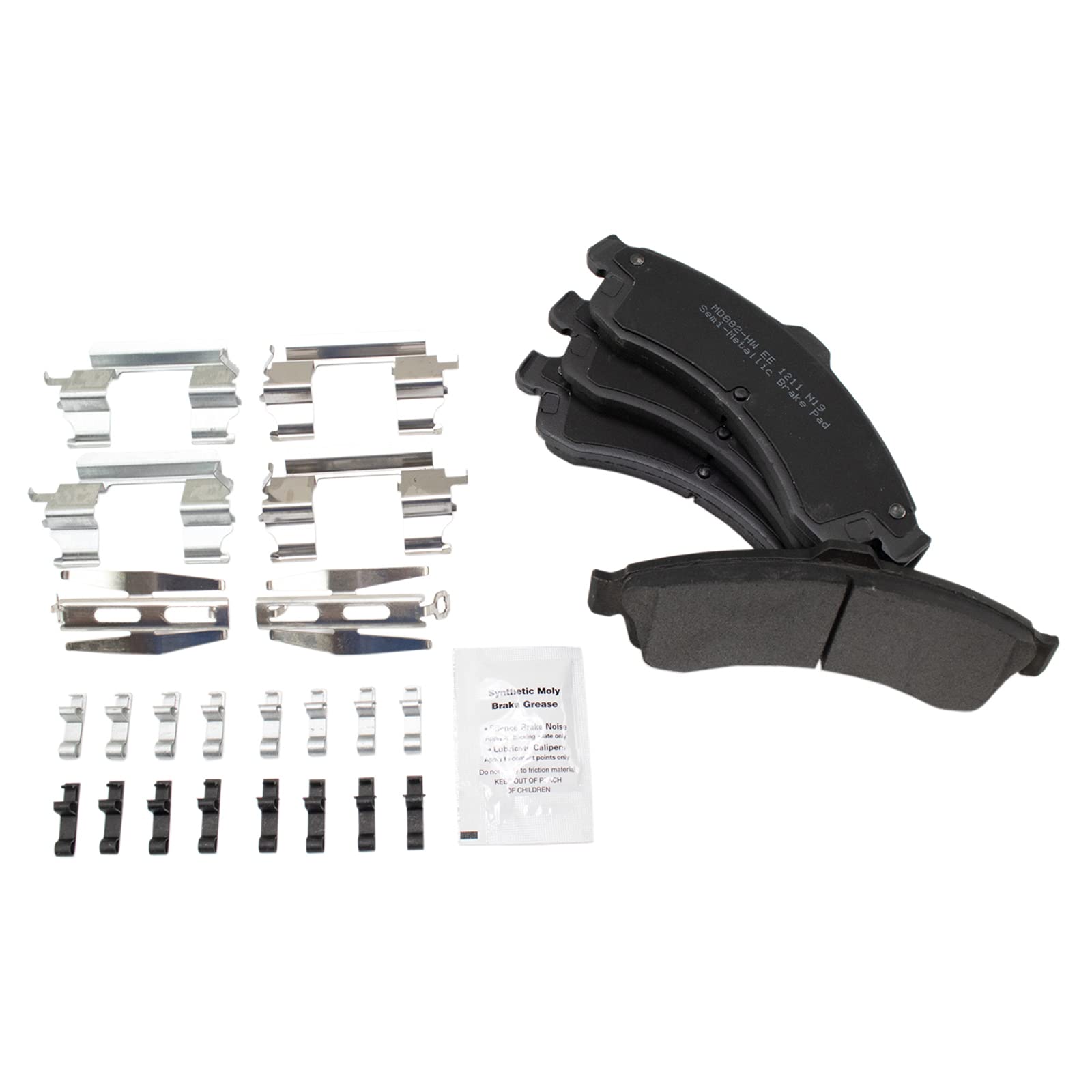 Trq Front Brake Pad & Rotor Kit Brake Pads Brake Rotor Semi-Metallic Compatible With 2006 Isuzu Ascender
