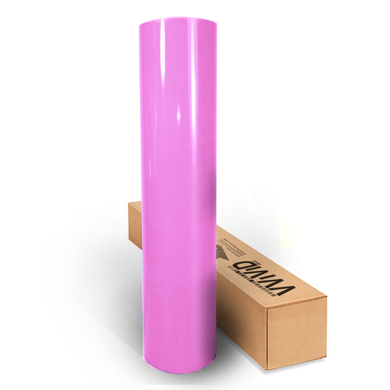 Pink Gloss Car Wrap Vinyl Roll With Air Release Adhesive 3Mil-Vvivid8 (10Ft X 5Ft)