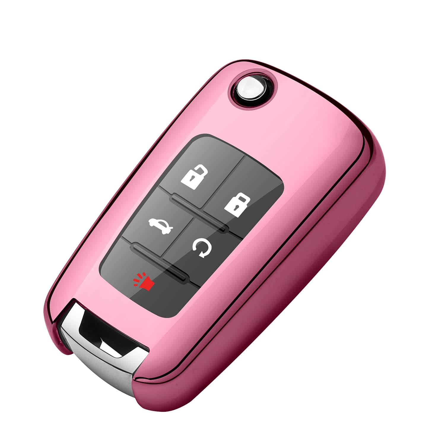 Tukellen For Chevrolet Key Fob Cover Premium Soft Tpu Full Protection Key Shell Case Compatible With Chevy Camaro Cruze Impala E