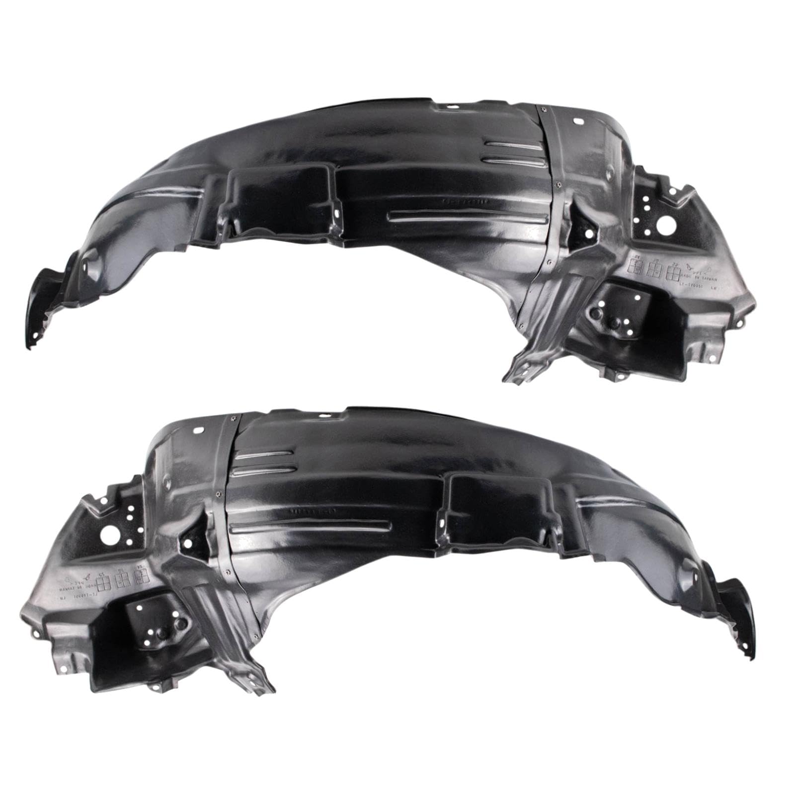 Trq Inner Fender Liner Set Compatible With 2003-2005 Lexus Is300 Lx1250108 Lx1251108