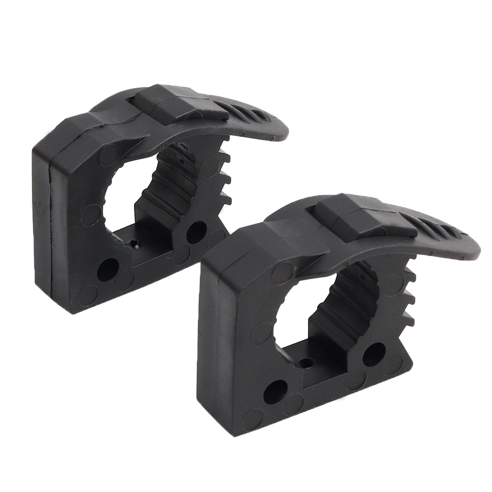 Pikioraz 2PCS Quick-Release Clamp Mount, Rubber Clamp Grip for 1'' - 1-1/2'' Diameter Tools and Equipment Used on Off-road vehic