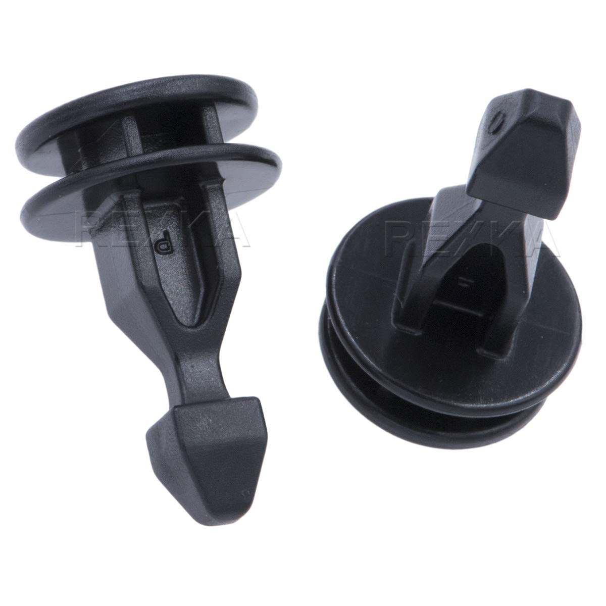 Rexka 20pcs Engine Cover Retainer Clips for Honda Odyssey, Pilot, Ridgeline, Acura MDX, RDX, TLX - Steel, One Size