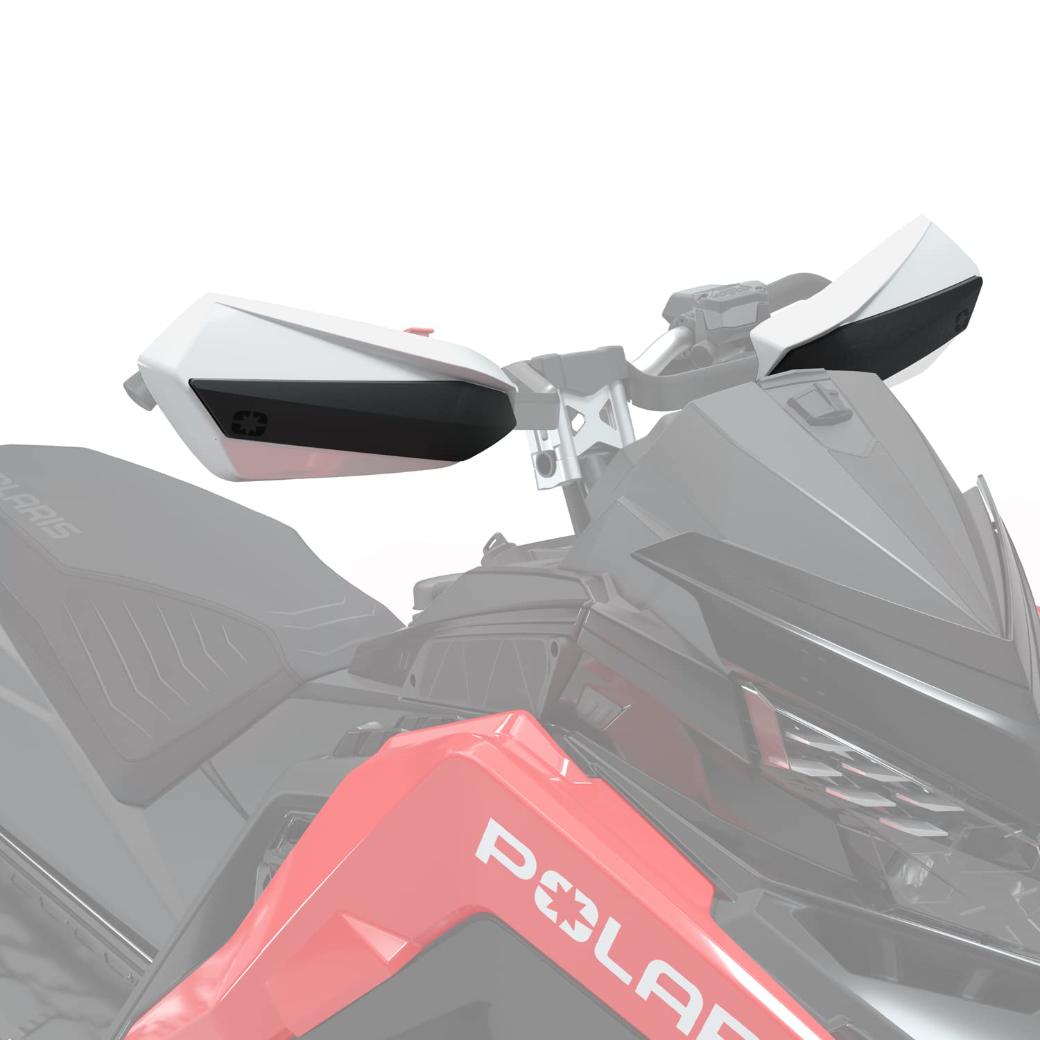 Polaris MATRYX Defend Handguards, White Lightning, Model 2884616-599, for Switchback Assault 146, XC 146, INDY Adventure 137, VR1
