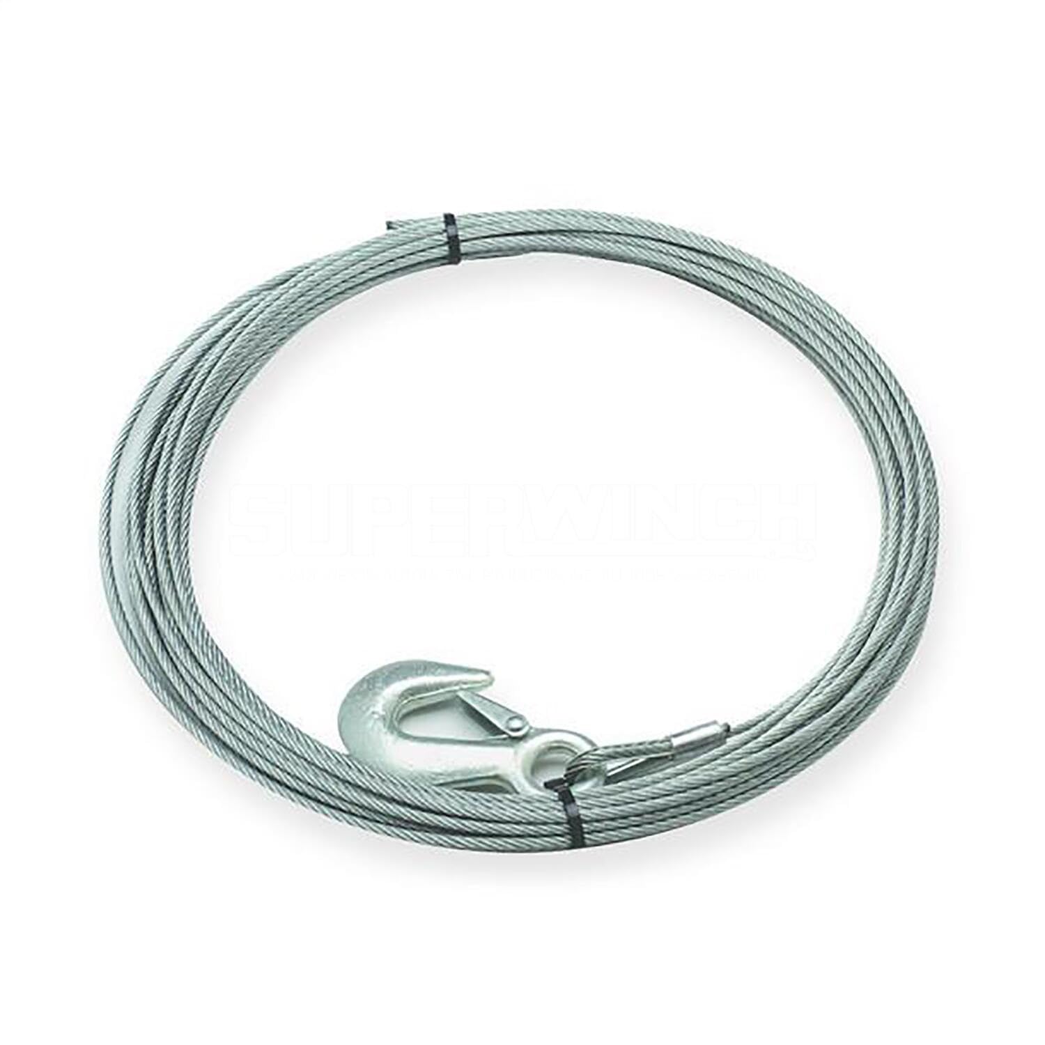 Superwinch 90-24576 Steel Wire Winch Rope 3/8' X 80' Fits Tiger Shark 11500 Nx10000 Winches