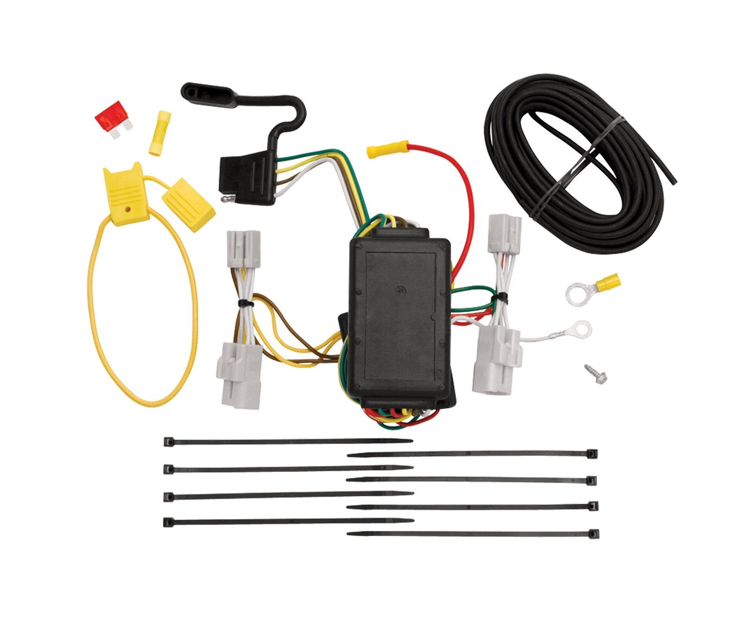 Tekonsha 118412 T-One T-Connector Harness, 4-Way Flat, w/Circuit Protected ModuLite Module, Compatable with 2006-2012 Toyota RAV