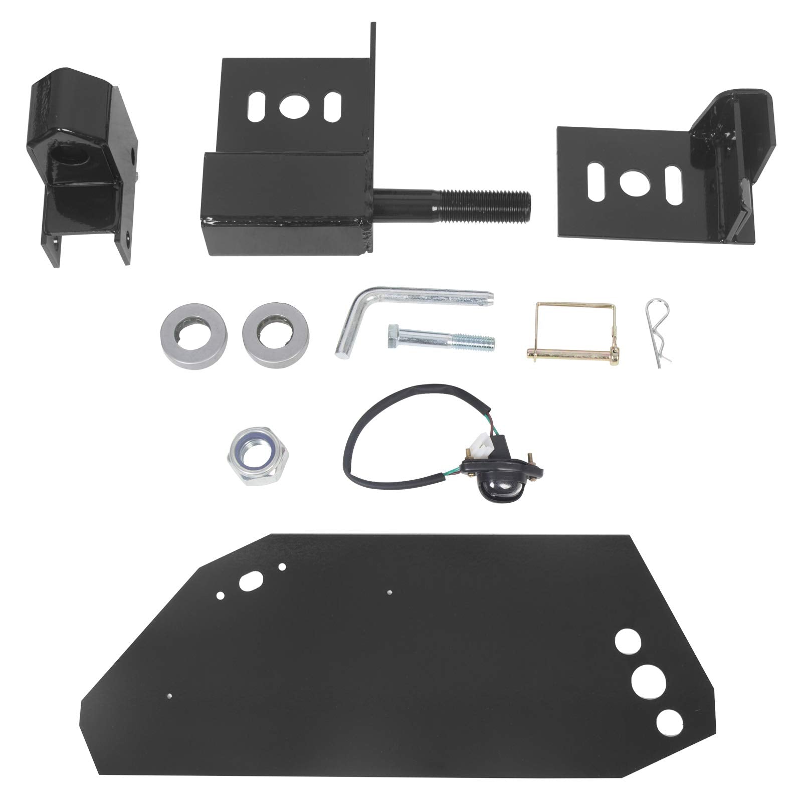 ECOTRIC Tire Carrier Mount for Hummer H2 - Heavy Duty Alloy Steel, Drop Down Option, Black, Model VC-LYAM-479