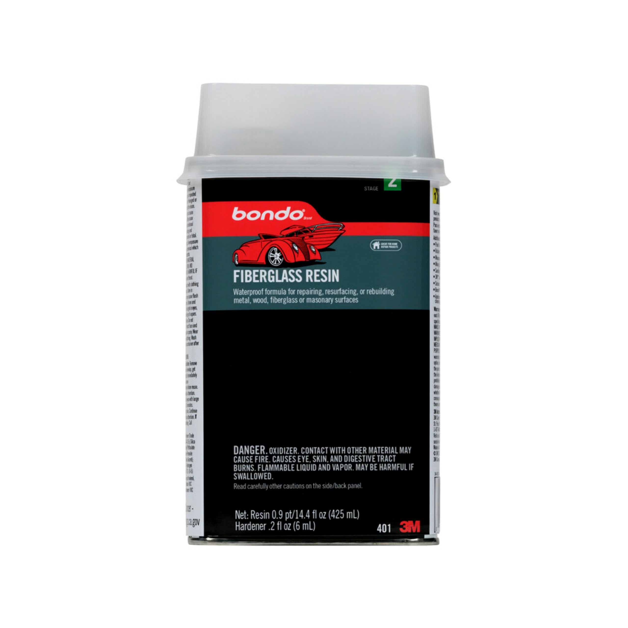 Bondo Polyester Fiberglass Resin Pt. Clear
