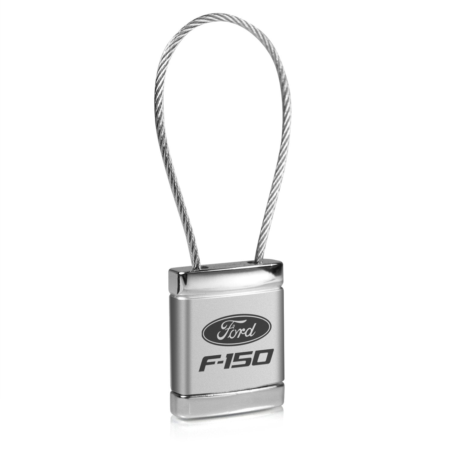 AuTOMOTIVE GOLD Cable Key Chain for Ford F150 (Chrome)
