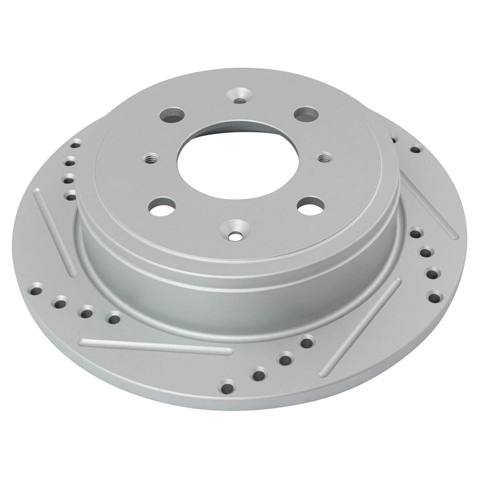 Trq Rear Performance Brake Rotor Drilled Slotted Pair Set For 1989 Accord / 1992-2000 Civic / 1993-1997 Civic Del Sol / 1990-199