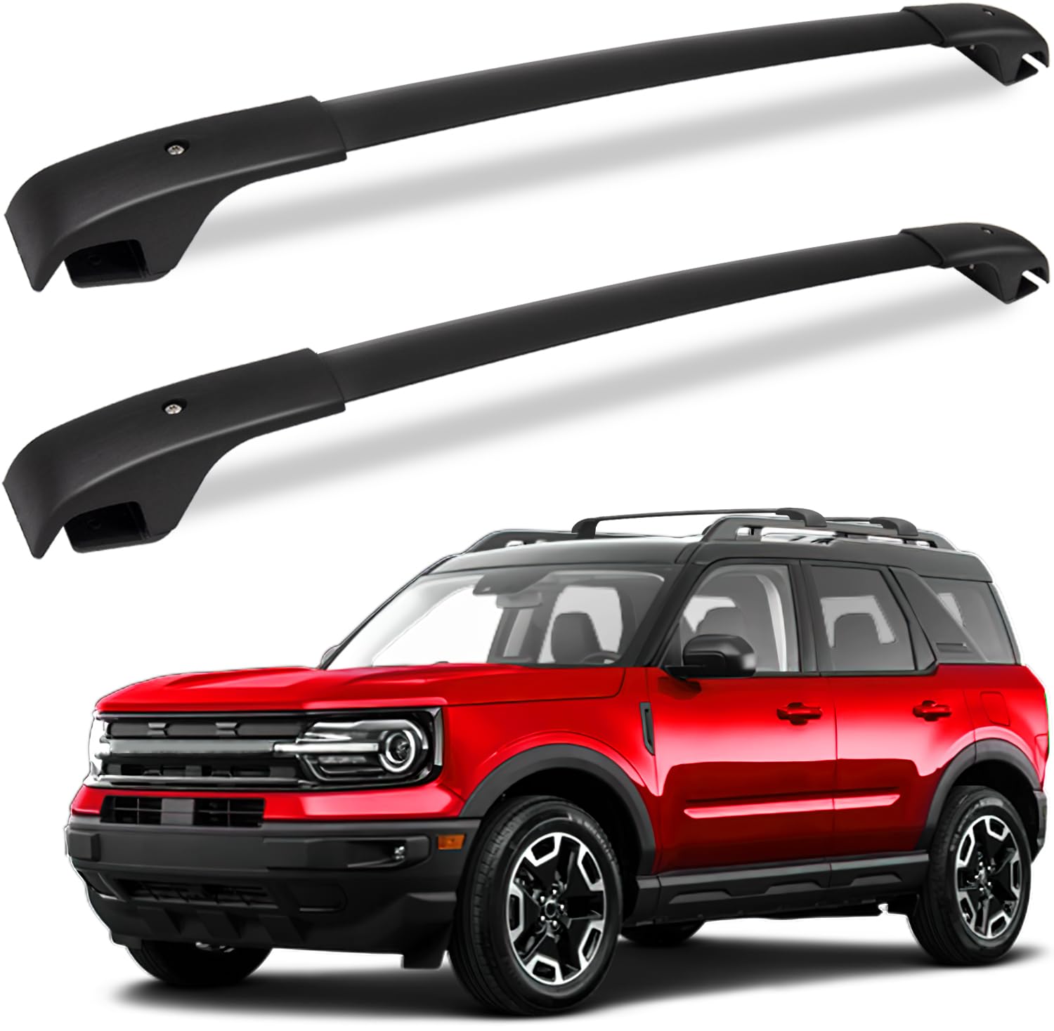 Fengyu Roof Rack Cross Bars Compatible With Ford Bronco Sport Base & Bigbend & Outer Banks (On Road) 2021 2022 2023 2024 Aluminu