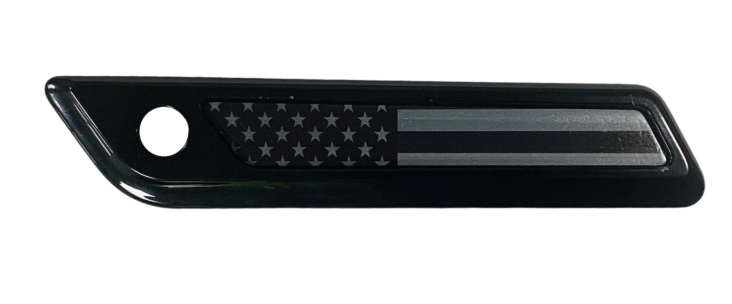 Kustom Cycle Parts Premium Aftermarket Black and Grey American Flag Saddlebag Inserts Sold in Pairs. Fits Harley Davidson Tourin