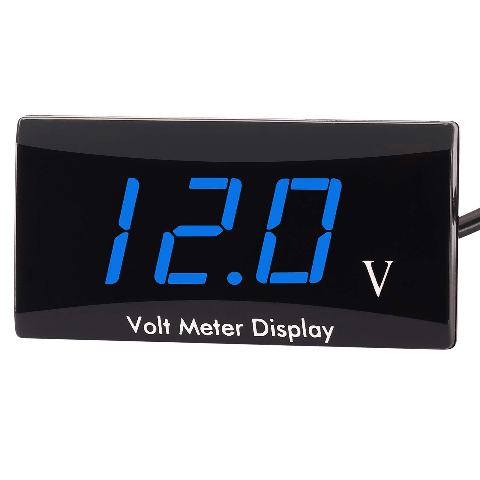 [Upgraded Version] Kinstecks Motorcycle Voltmeter Dc 12V Digital Voltmeter Gauge Led Display Voltage Meter For Motorcycle Car Ba