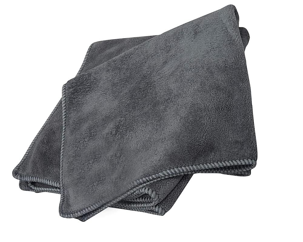 Kunj Autotech Microfiber Towel Car Cleaning Cloth Two Piece 40x40 340 GSM Thick Lint Multipurpose Cloth