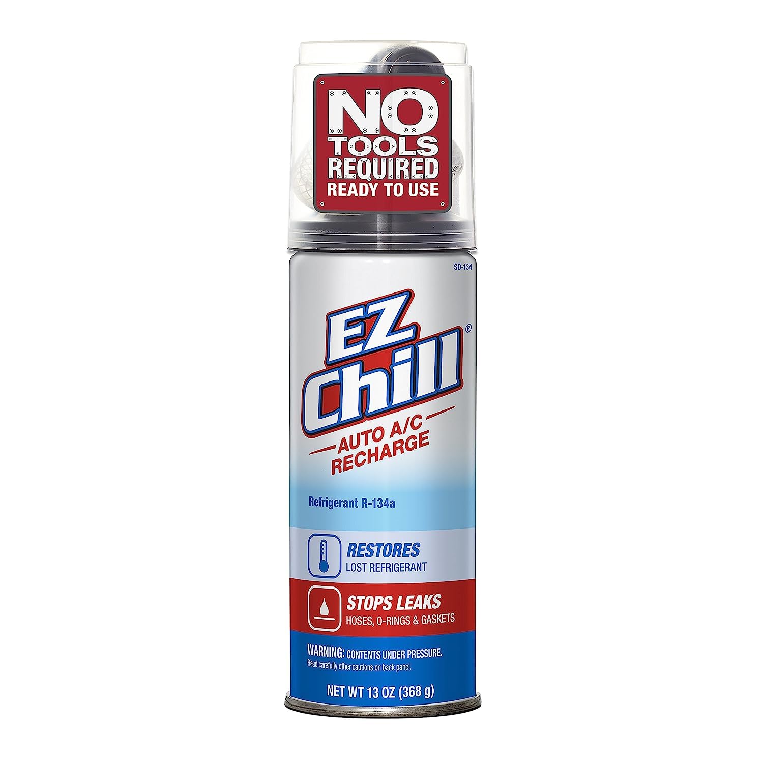 InterDynamics EZ Chill Car Air Conditioner Refrigerant Stop Leak Kit in O Rings, Hoses and Gaskets, Restores Lost Refrigerant , 