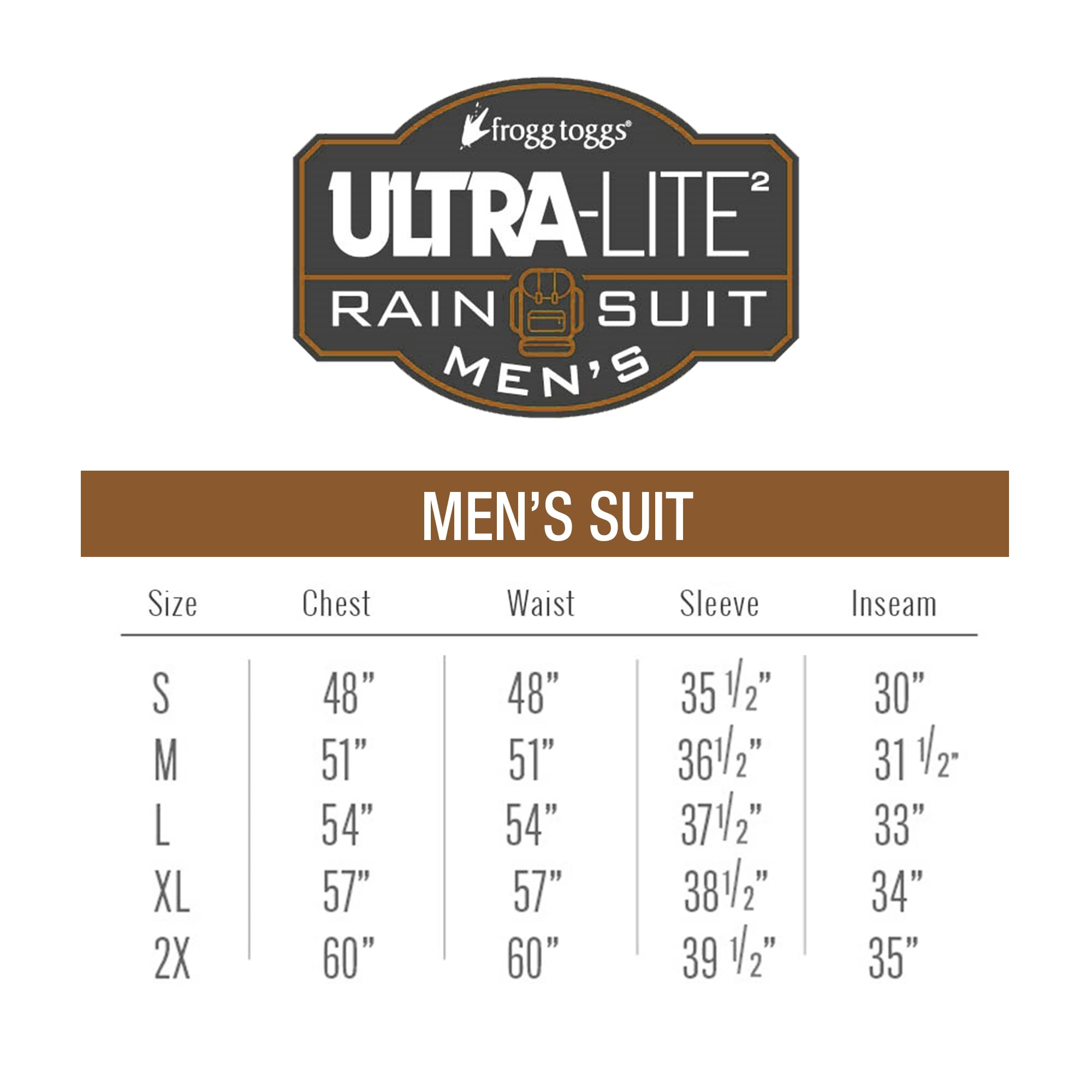Frogg Toggs Men'S Ultra-Lite2 Waterproof Breathable Protective Rain Suit, Carbon, X-Large