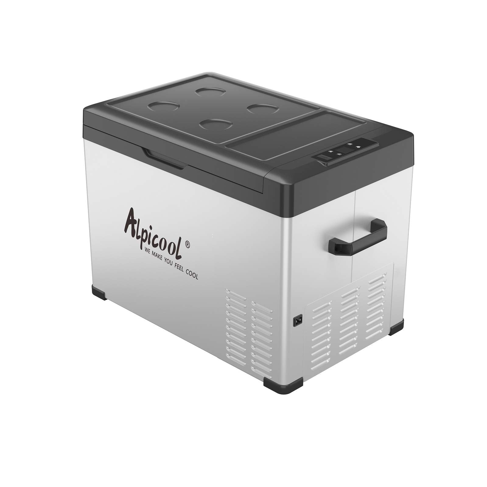 Alpicool C40 Portable Car Freezer, 12 Volt Refrigerator, 42 Quart(40 Liter) Fast Cooling 12V Car Fridge, Car Cooler For Rv, Truck, Camping, Outdoor -12/24V Dc And 100-240V Ac