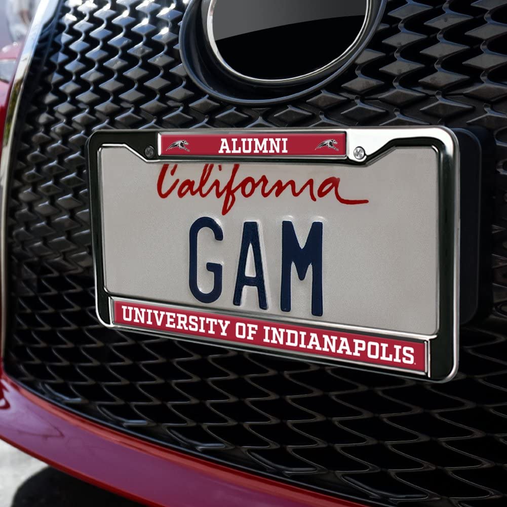 University of Indianapolis Alumni Logo Full Size Standard License Plate Metal Frame
