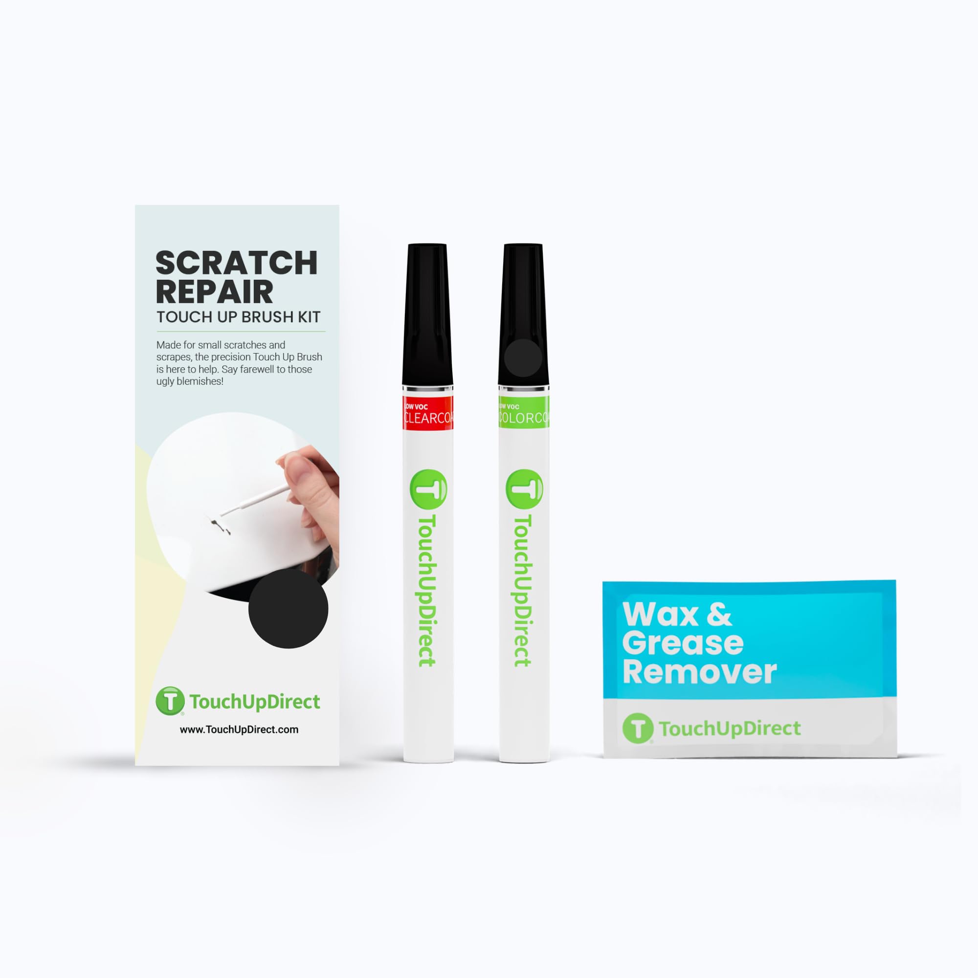 TouchUpDirect UH Tuxedo Black Compatible with Ford Exact Match Scratch Repair Touch Up Paint - Brush Kit