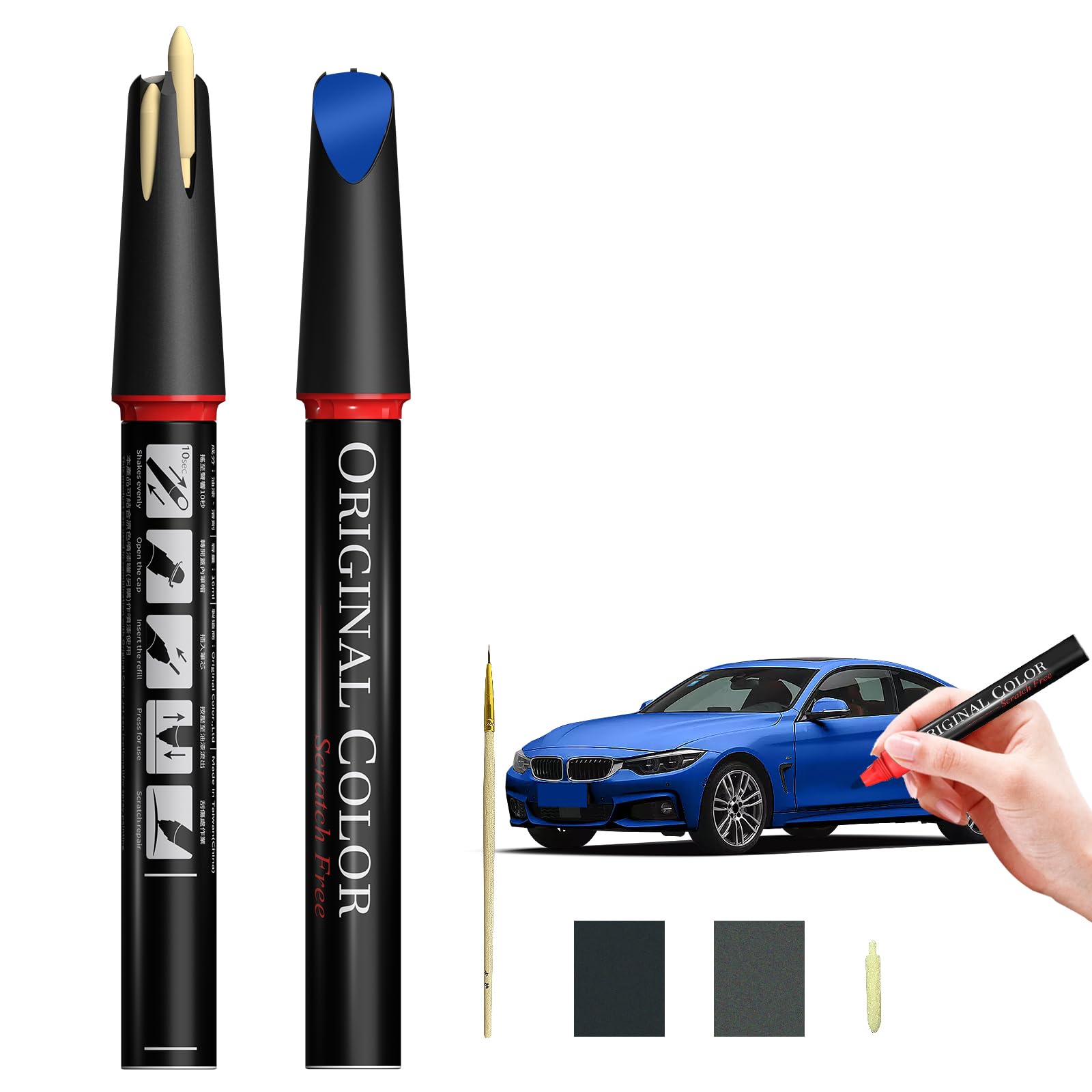 Carhoo A35 Monaco Blue Touch Up Paint Suitable For BMW, Genuine Custom Color Absoulutely Without Color Differences (16ml)
