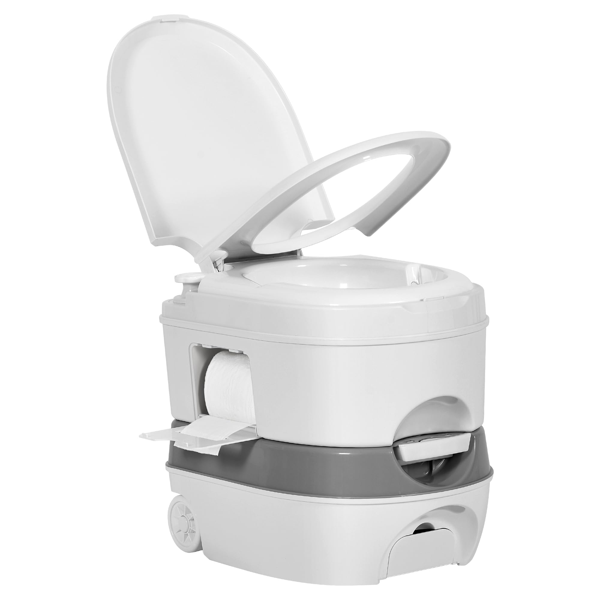 YITAHOME 6.34 Gallon Portable Toilet for Camping, RV Travel Porta Potty Leak-Proof with Press Flush Pump, Paper and Detergent Co