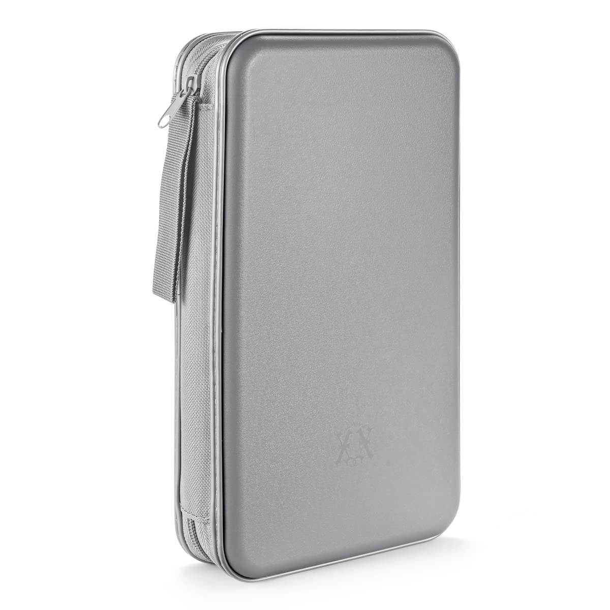 Liovode Dvd Case, 96 Capacity Portable Cd Case Holder Storage Hard Plastic Dvd Media Wallet Holder Organizer For Car (Grey)