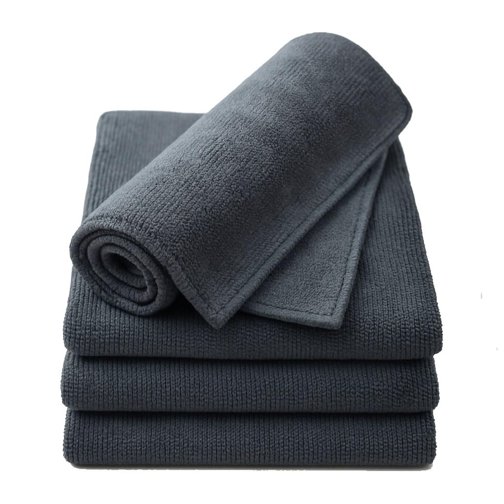 RODEX Heavy Microfiber Cloth for Car Cleaning and Detailing, Double Sided, Extra Thick Plush Microfiber Towel LintFree, GSM (Si