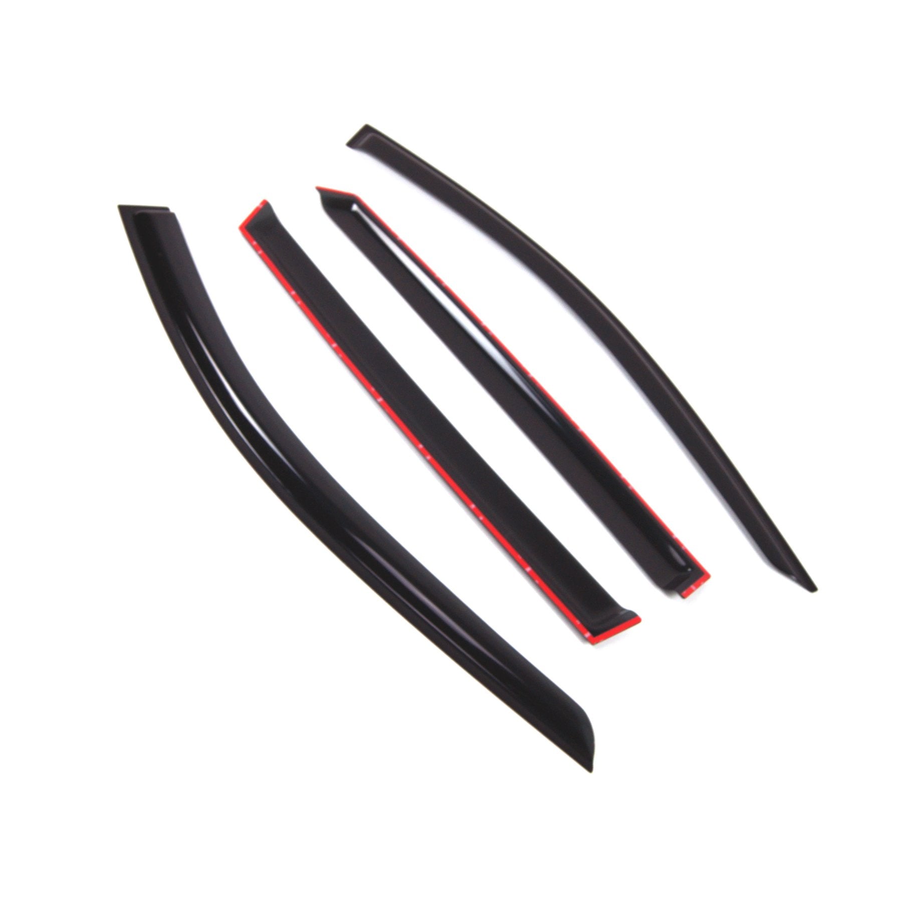 Tuningpros Outside Mount Window Vent Visors Rain Guards Compatible With Infiniti Qx60 2013-2016 | Side Window Wind Deflectors Ra