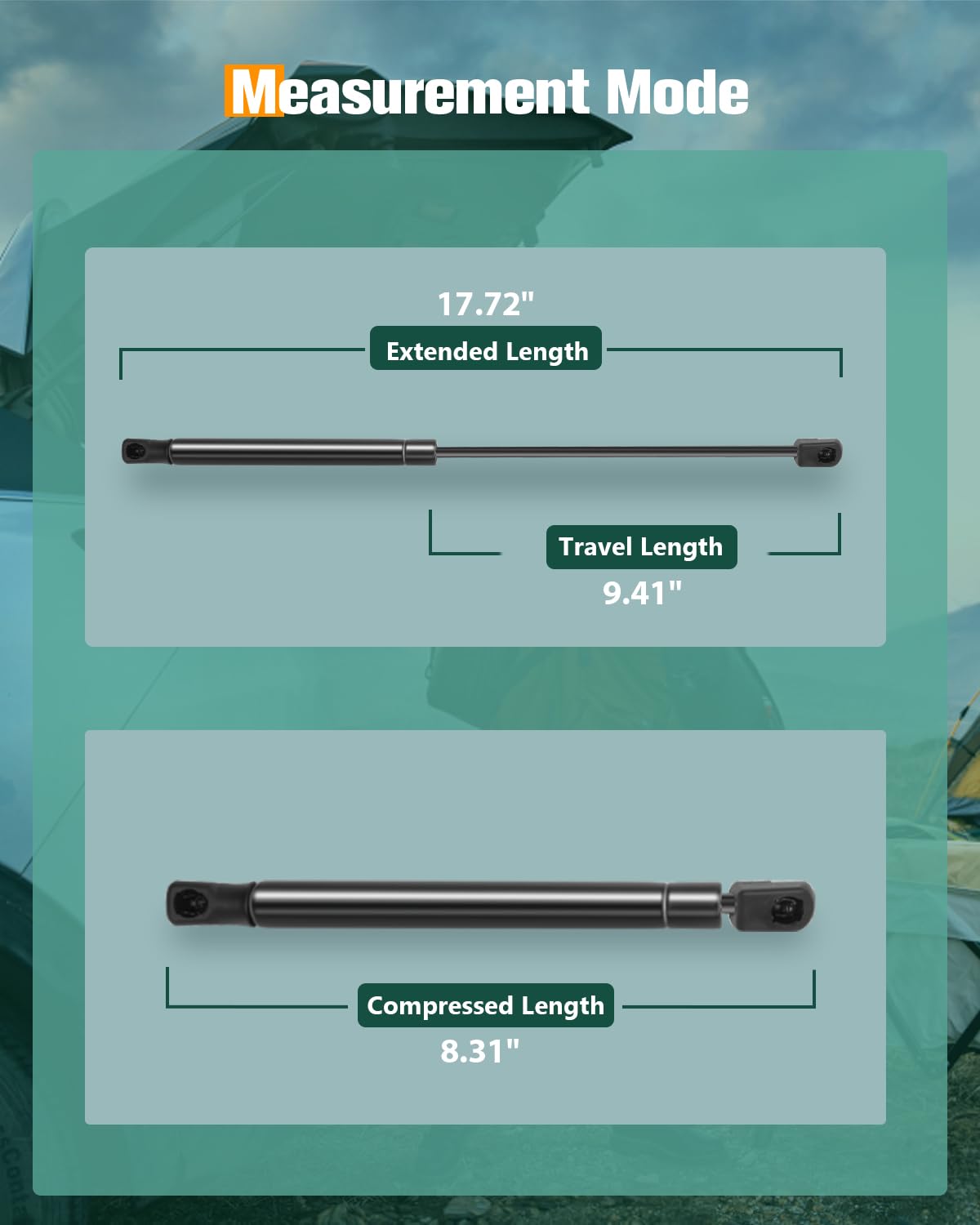 Scitoo Hood Lift Supports Replacement Struts Gas Springs Shocks Fit For Jaguar Xf 2.0L 2013-2015,For Jaguar Xf 3.0L 2012-2015,Fo