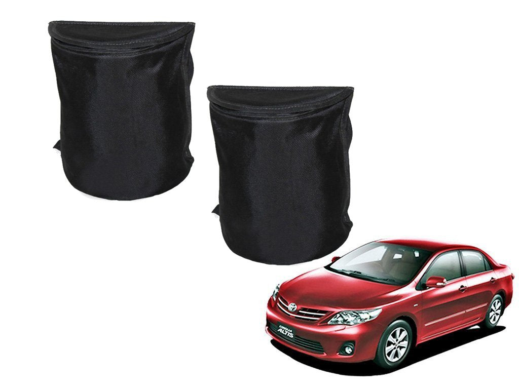 Kozdiko Semi Cylindrical Car Dustbin Set of 2 Pcs for Toyota Corolla Altis