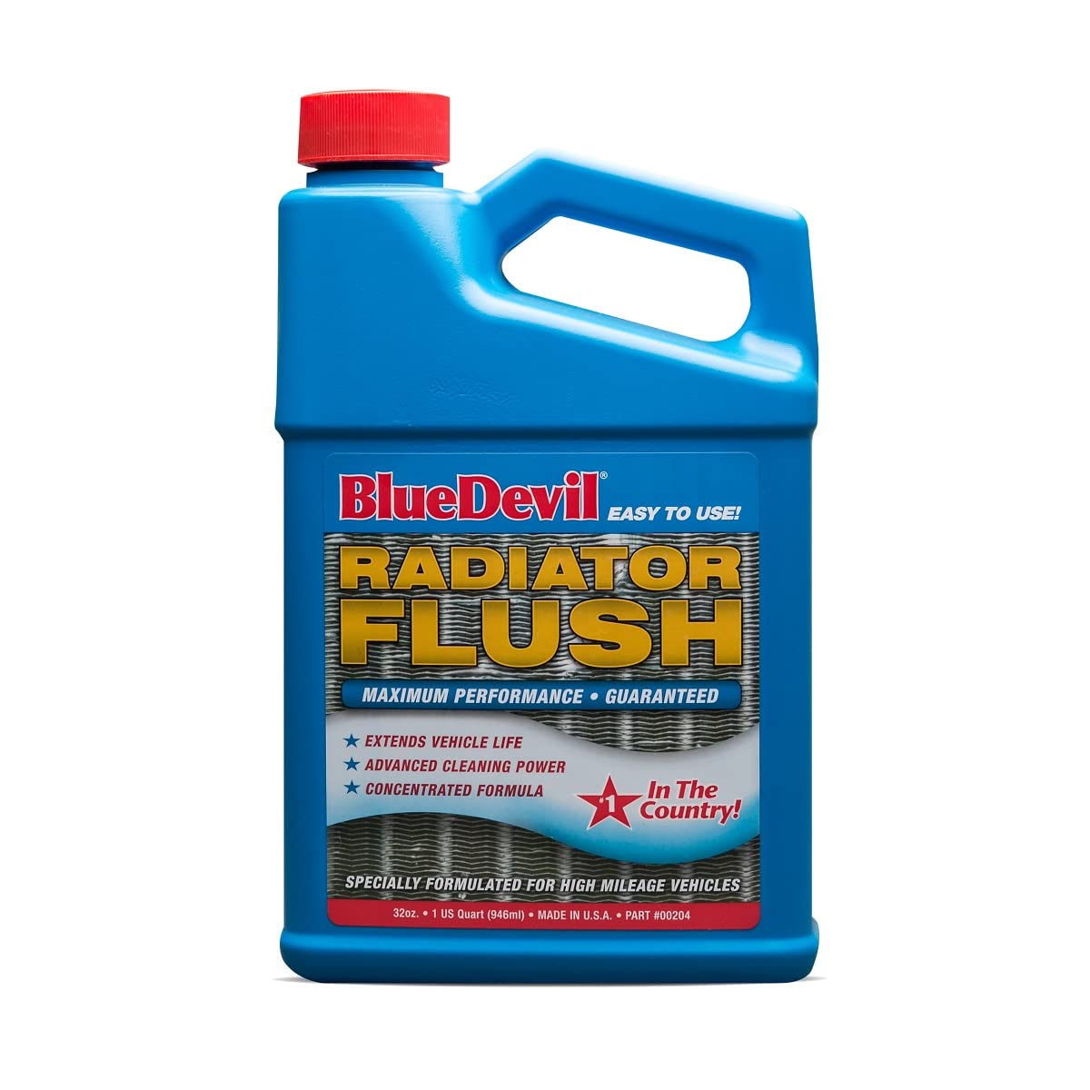 BlueDevil Products Radiator Flush - 1 Quart, Blue, Model 00204