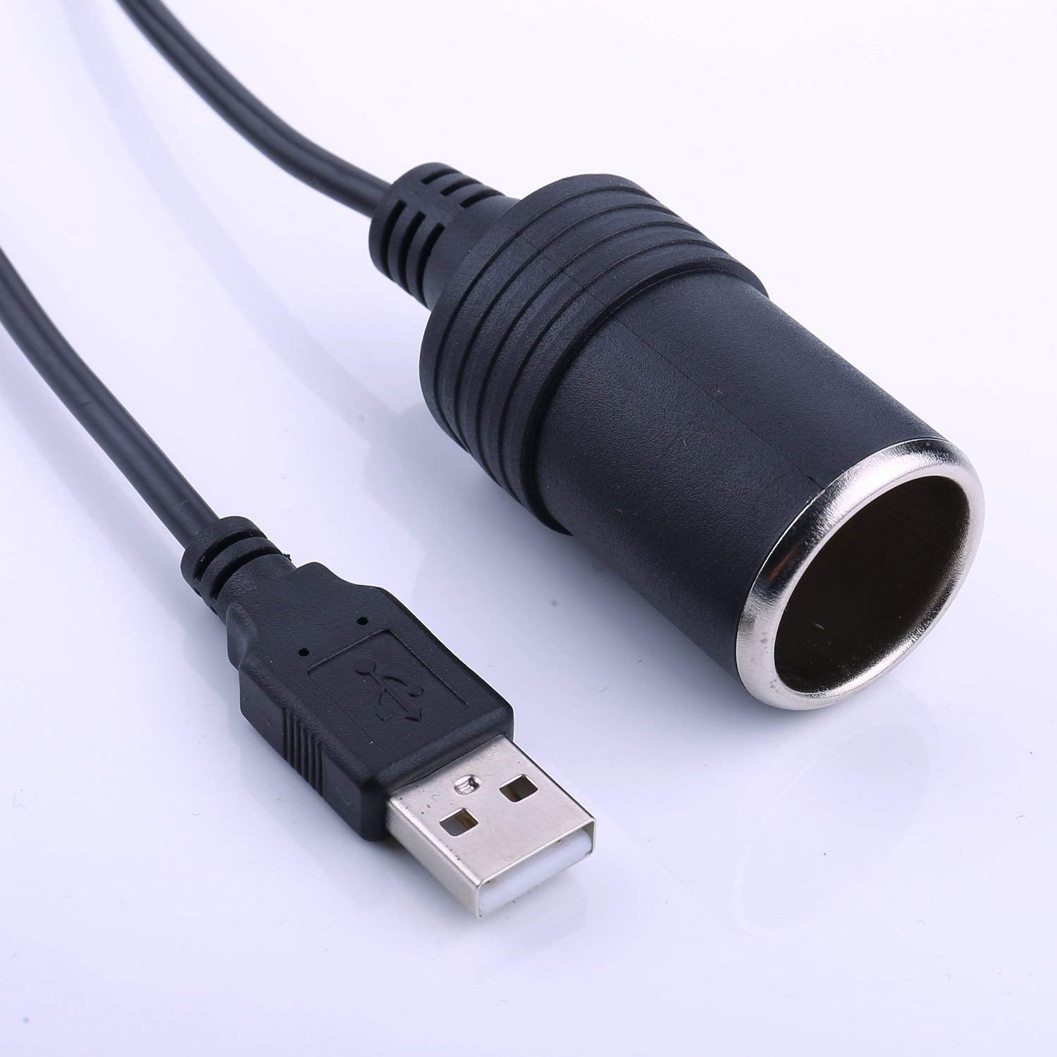 iGreely USB Cigarette Lighter Adapter - A Male to 12V Female Converter, 1Ft/30cm Cable, Model 4351497720