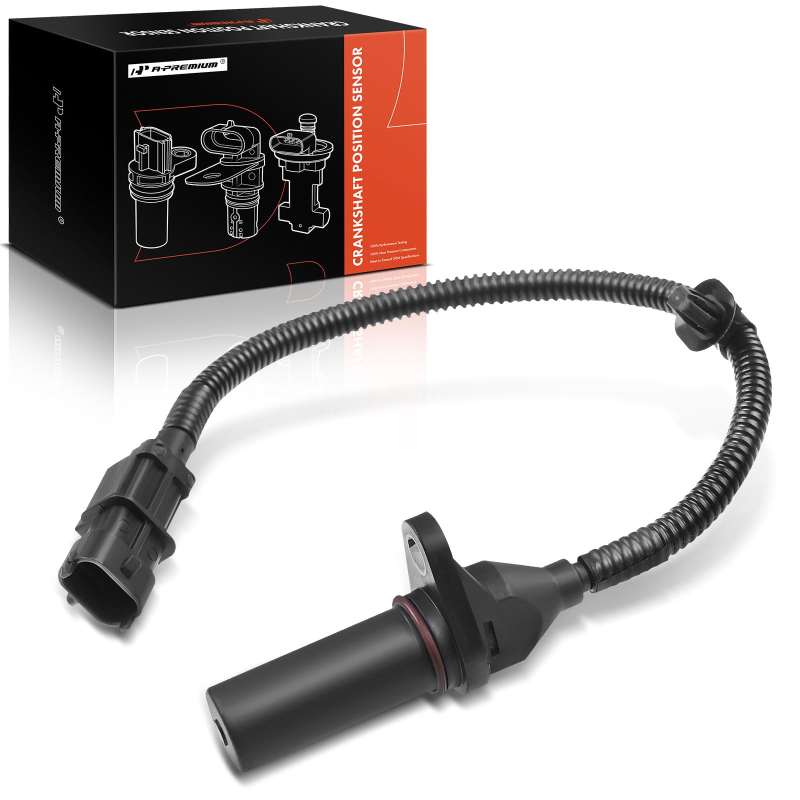 A-Premium 39180-2B000 Engine Crankshaft Position Sensor Compatible with Hyundai, Kia & Dodge Models - Elantra 11-20, Soul, Forte