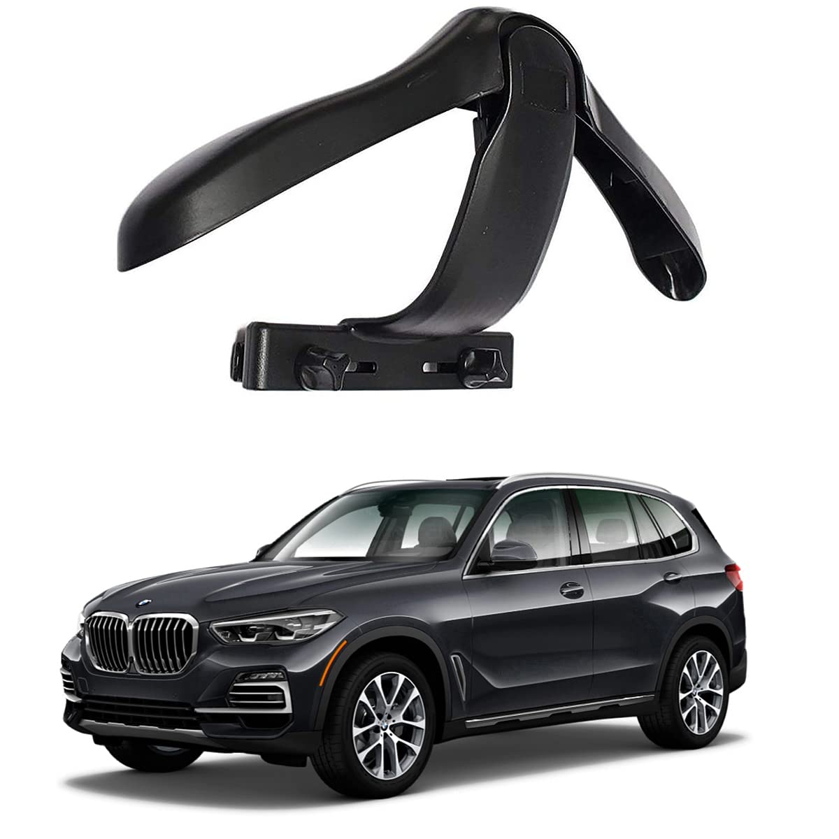 Oshotto CH04 Detachable Headrest Car Coat Hanger Back Seat Clothes Holder for Suit Coats Blazer Jackets Compatible with BMW X5 