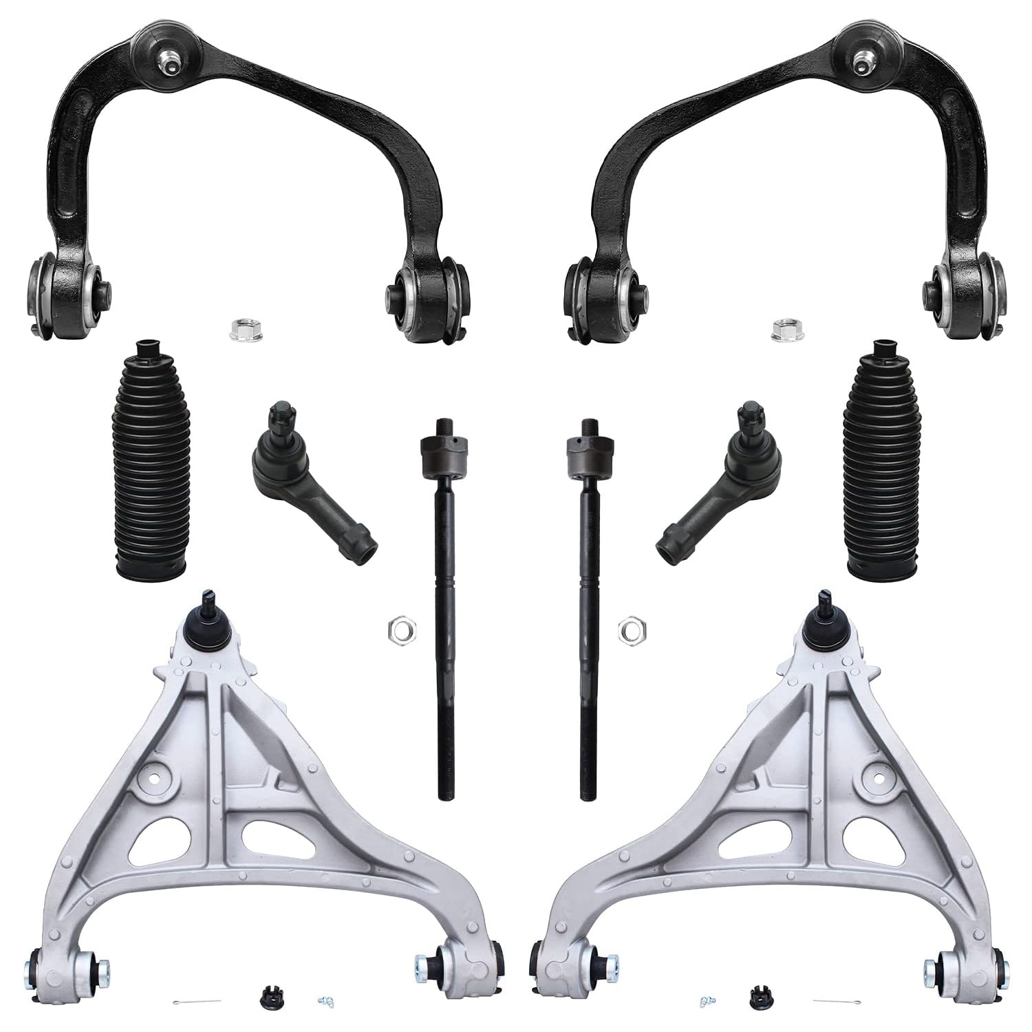 Detroit Axle - 4WD Front End Suspension Kit for 2005-2008 Ford F-150 Lincoln Mark LT, 4 Upper & Lower Control Arms w/Ball Joints