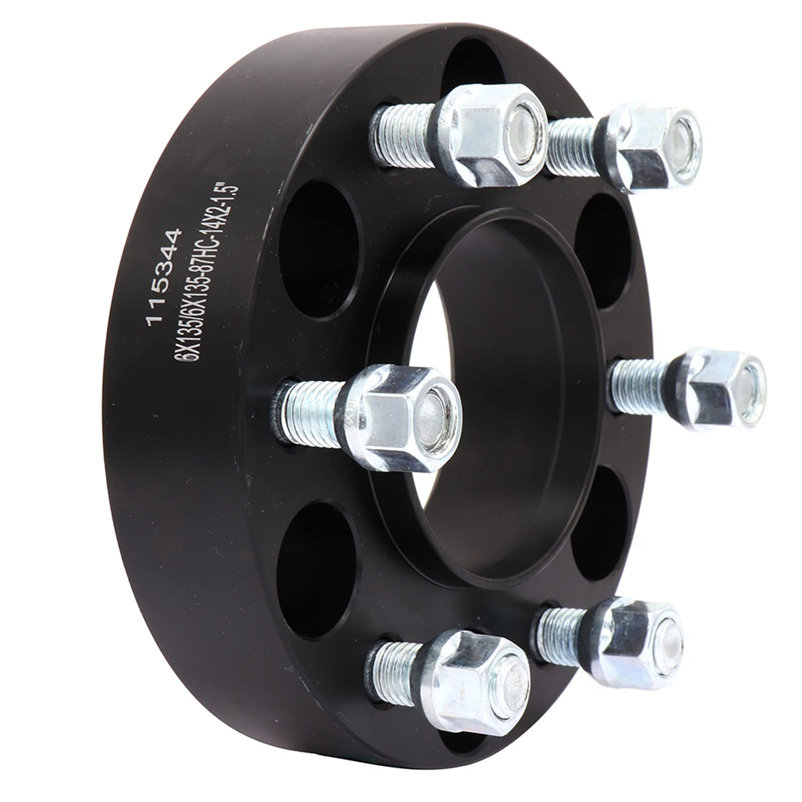 Ocpty 6X135 Wheel Spacers 1.5 Inch 6 Lug With 14X2.0 Threadsize 87Mm Hub Bore Fits 2004-2014 For F-150 2003-2016 For Navigator 2