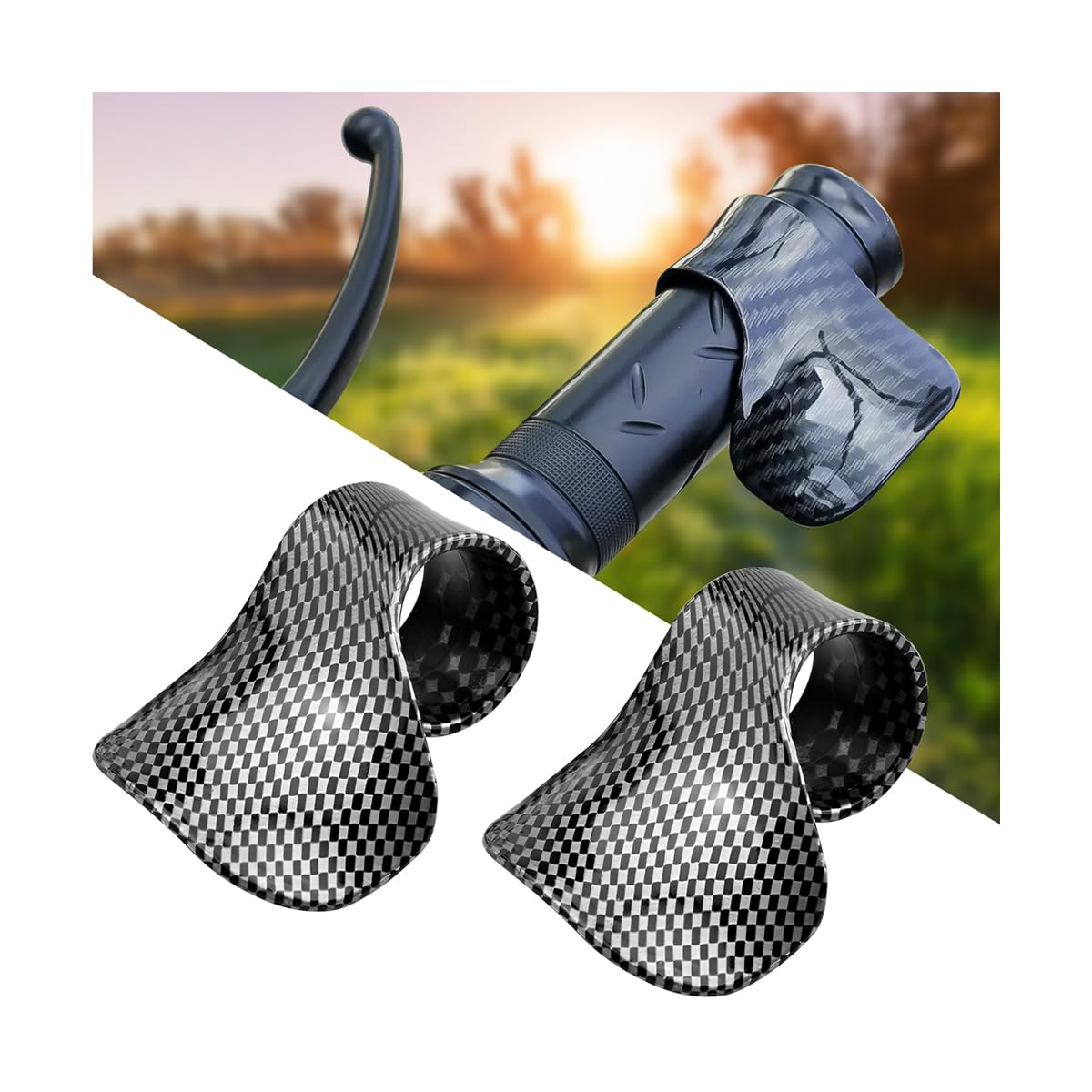 zipelo Motorcyle Cruise Control, 2pcs Throttle Mounted Motorcycle Cruise Assist, HandRest Wrist Hand Control Grips, ABS Motorcyc