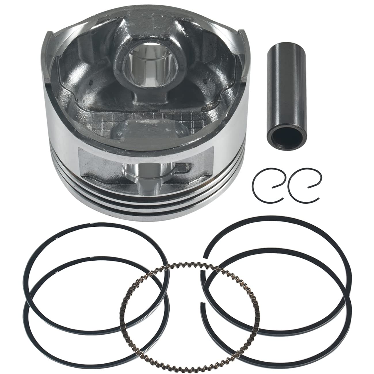 SJVLXHI Piston and Rings for Predator 212cc Engine, 70MM Size, Durable Performance Parts