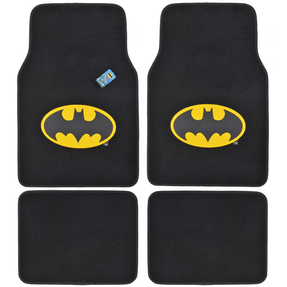 Bdk Warner Brothers Cute Tazmanian Devil Licensed Auto Carpet Floor Mats, Universal Fit 4Pc Set Front & Rear For Car Truck Van S