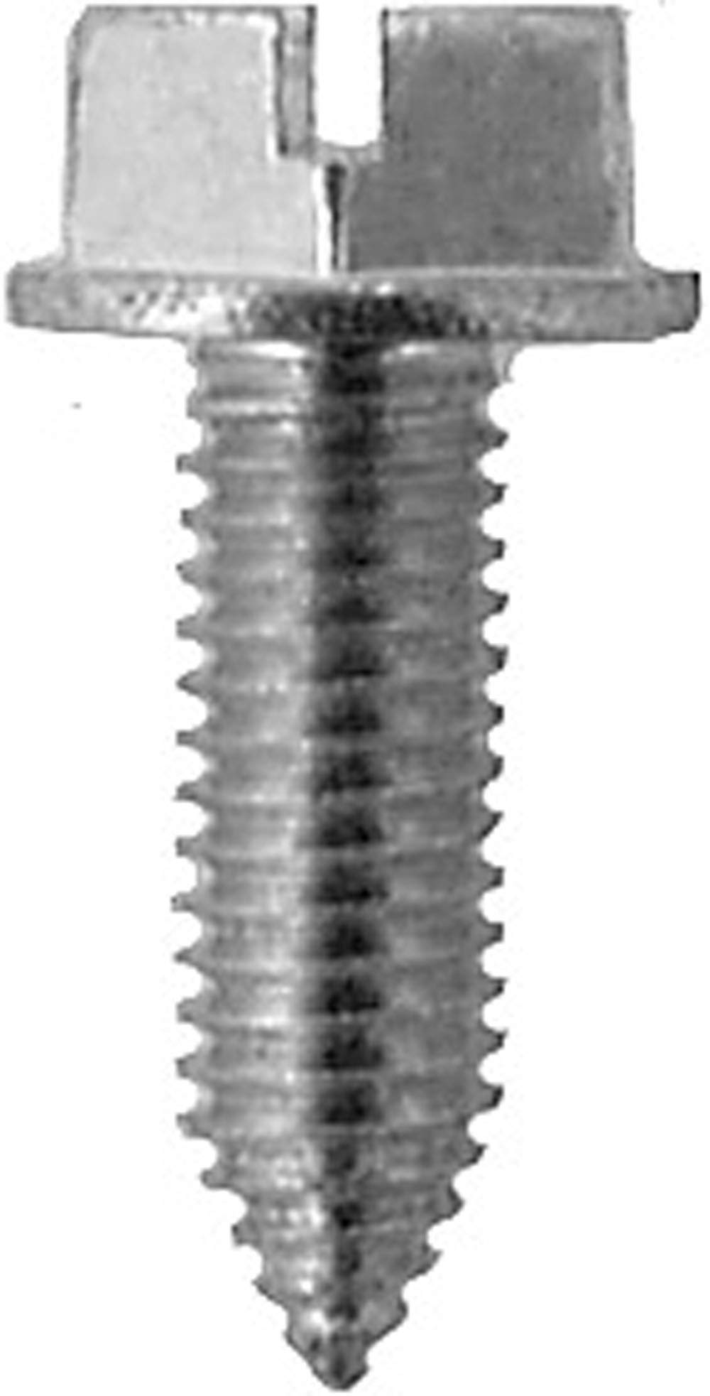 50 M6-1.0 X 20Mm Slotted Hex Head License Plate Screws